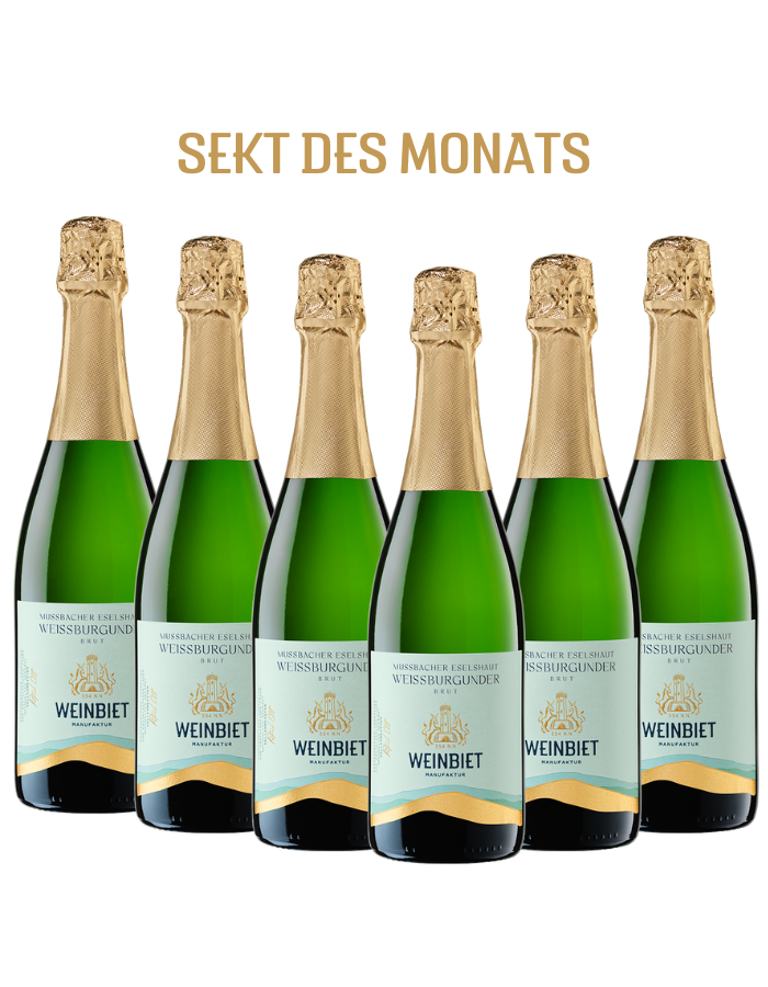 Sekt des Monats MUSSBACHER ESELSHAUT WEISSBURGUNDER BRUT