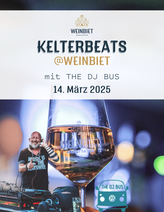 KELTERBEATS AT WEINBIET mit THE DJ BUS - 14.03.2025