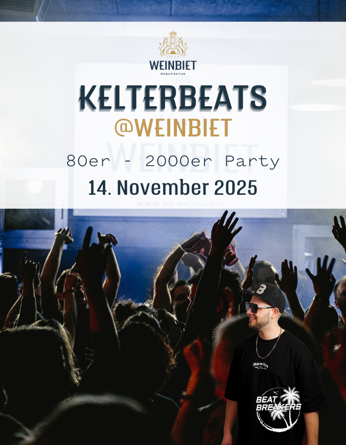 KELTERBEATS AT WEINBIET - 80er bis 2000er Party - 14.11.2025