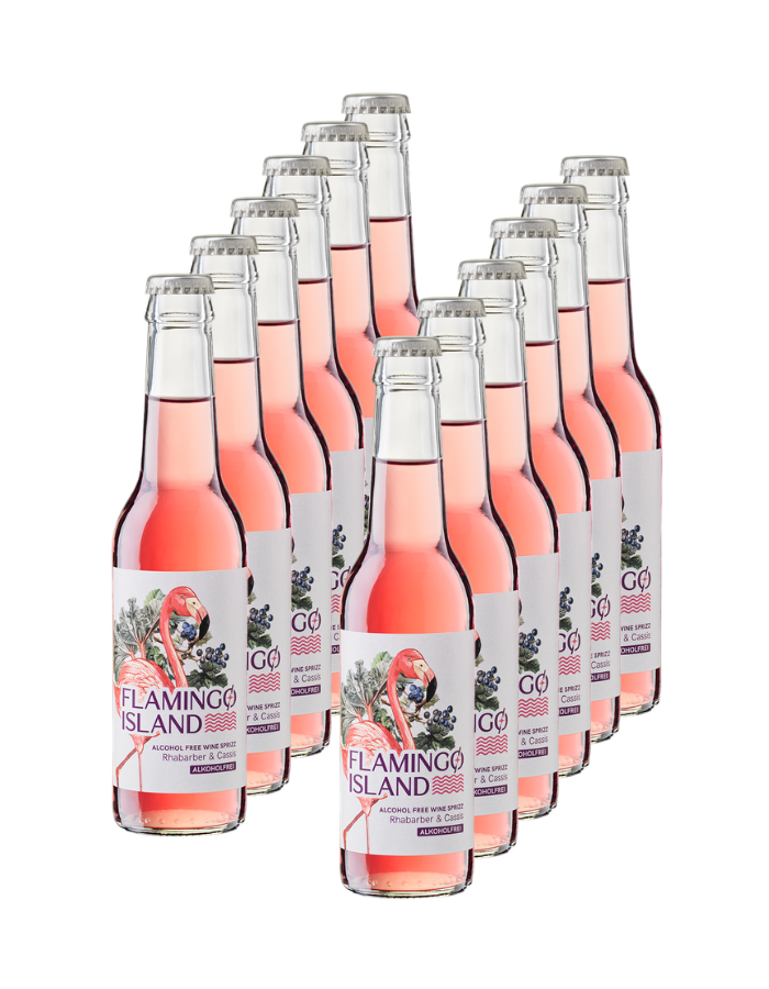 Flamingo Island – Rhabarber & Cassis 12er Paket